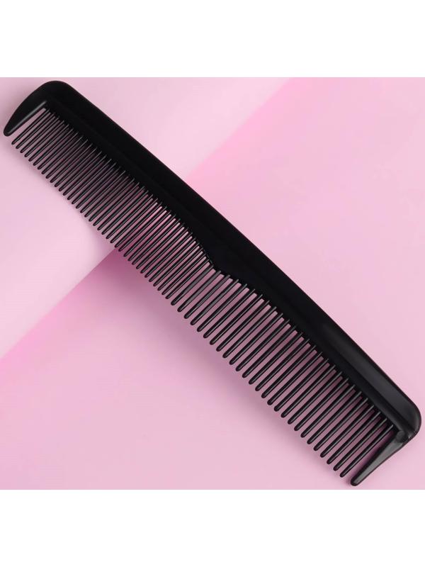 Расчёска комбинированная, 12,5 × 2,5 см, цвет чёрный