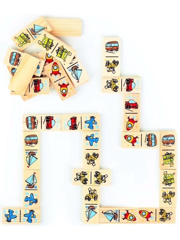 Домино «Транспорт», плашка: 7 × 3 × 1 см