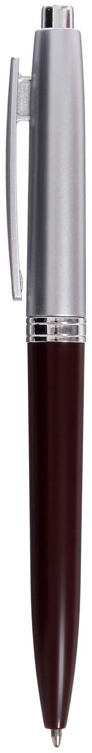 Ручка шариковая автоматическая, 0.5 мм, стержень синий, коричневый корпус