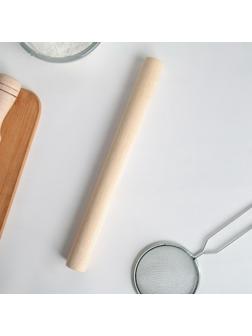 Скалка деревянная Доляна, 28 см