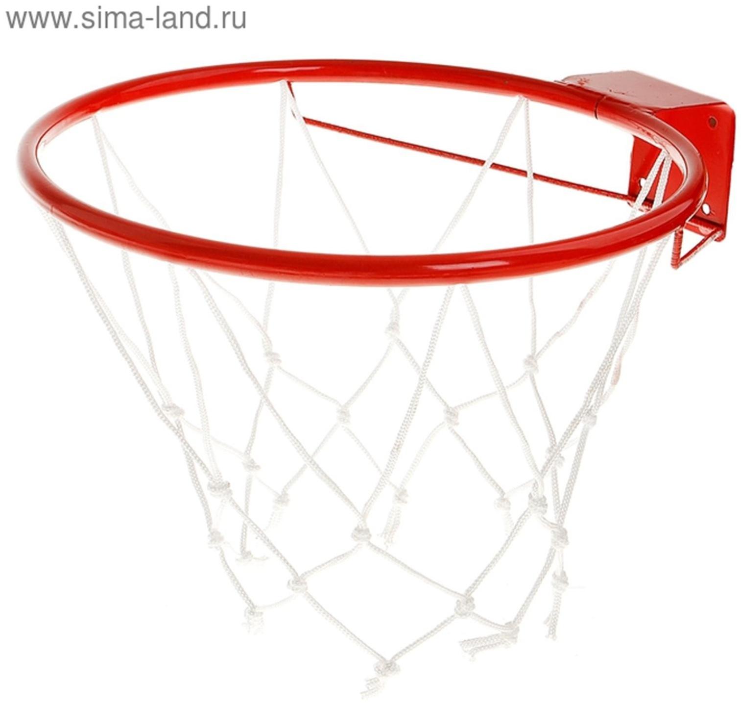 Корзина баскетбольная №5 «Люкс», d=380 мм, с сеткой и упором