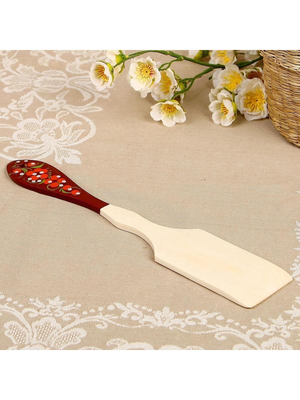 Лопатка «Цветок», с ручной росписью, 5×31 см, микс, хохлома