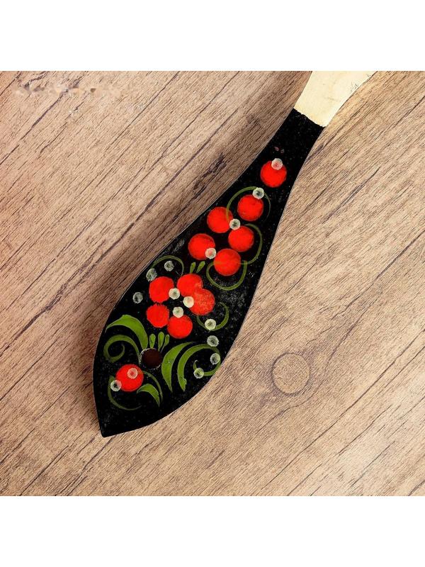 Лопатка «Цветок», с ручной росписью, 5×31 см, микс, хохлома