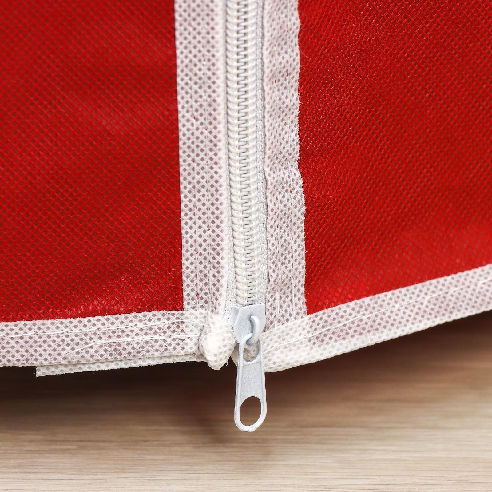 Обувница, 4 яруса, 57×28×72 см, цвет бордовый