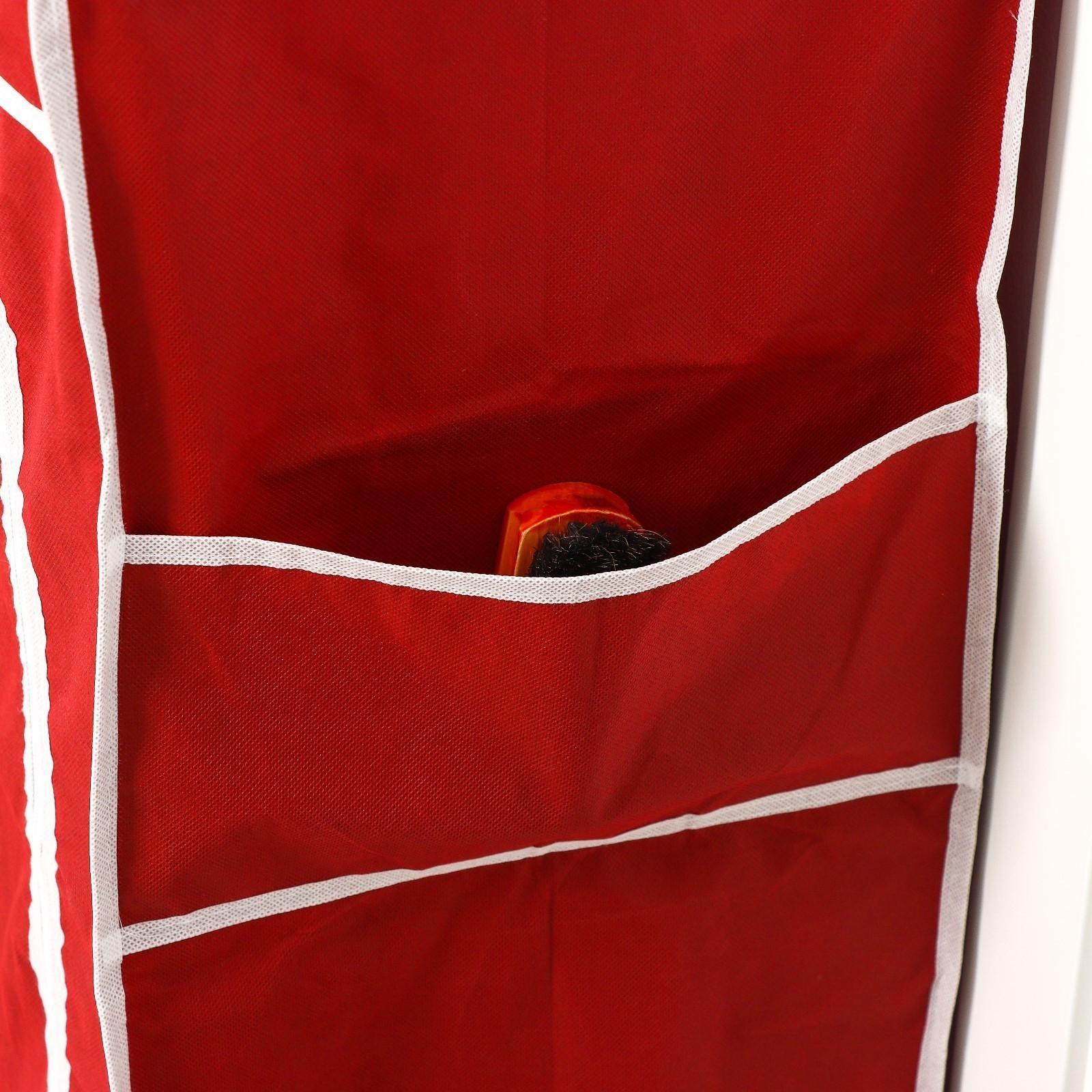 Обувница, 4 яруса, 57×28×72 см, цвет бордовый