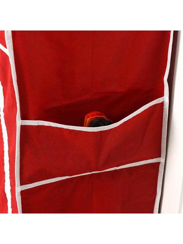 Обувница, 4 яруса, 57×28×72 см, цвет бордовый