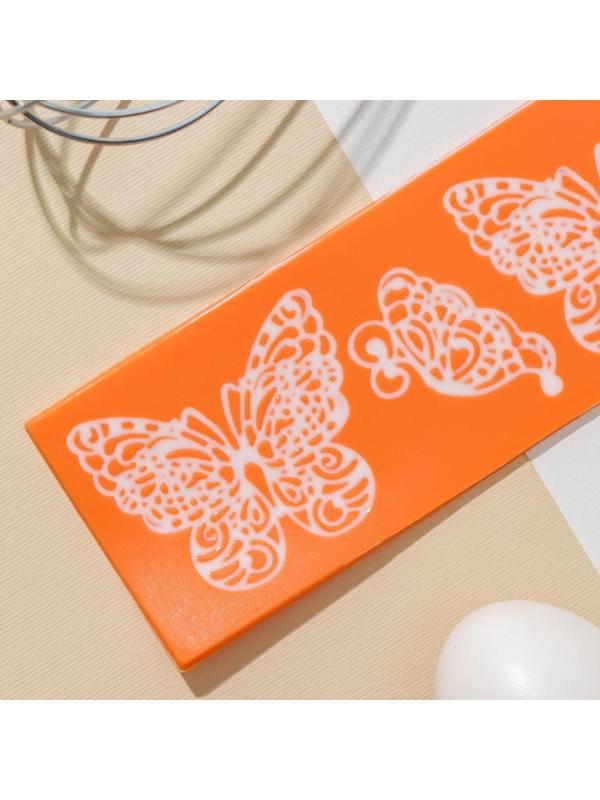 Силиконовый коврик для айсинга Доляна «Бабочки», 19×6 см, цвет МИКС