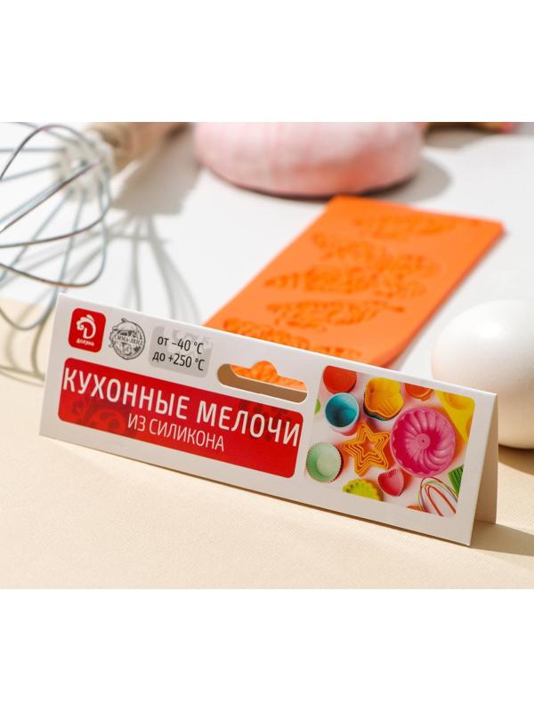 Силиконовый коврик для айсинга Доляна «Бабочки», 19×6 см, цвет МИКС