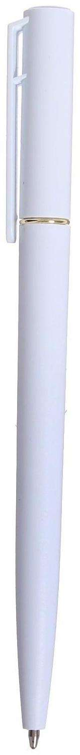 Ручка шариковая поворотная, 0.5 мм, стержень синий, белый корпус