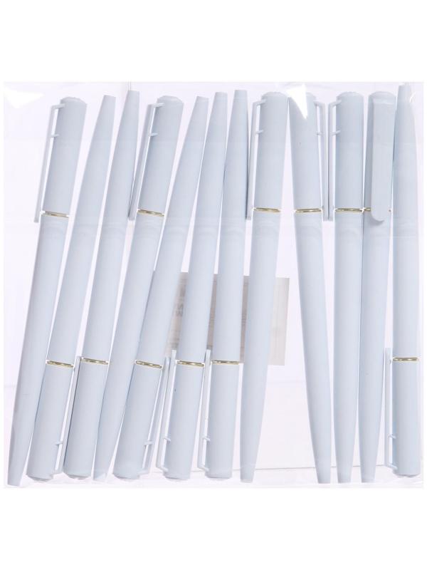 Ручка шариковая поворотная, 0.5 мм, стержень синий, белый корпус