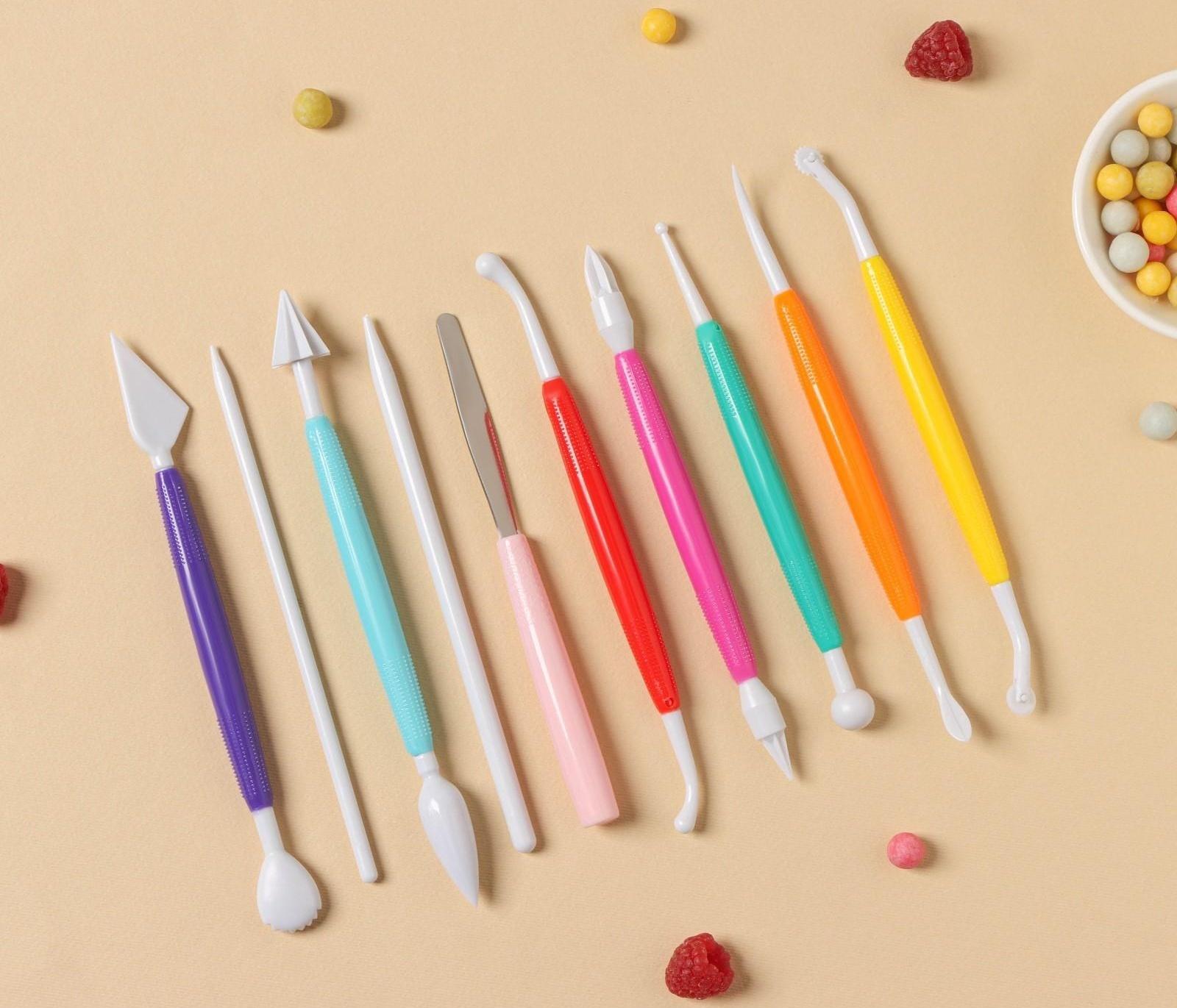 Набор для моделирования кондитерских украшений Доляна, 10 шт, цвет МИКС