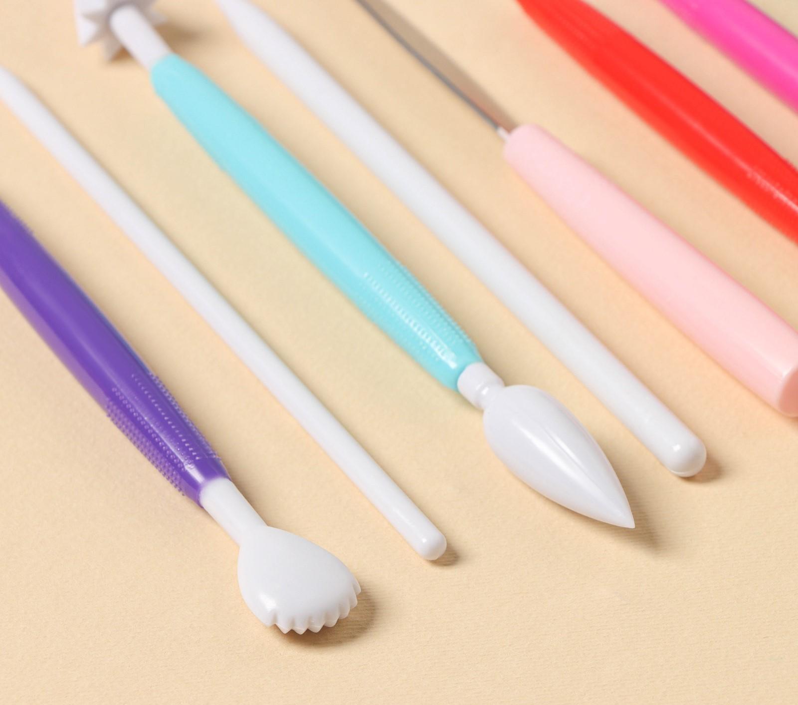 Набор для моделирования кондитерских украшений Доляна, 10 шт, цвет МИКС