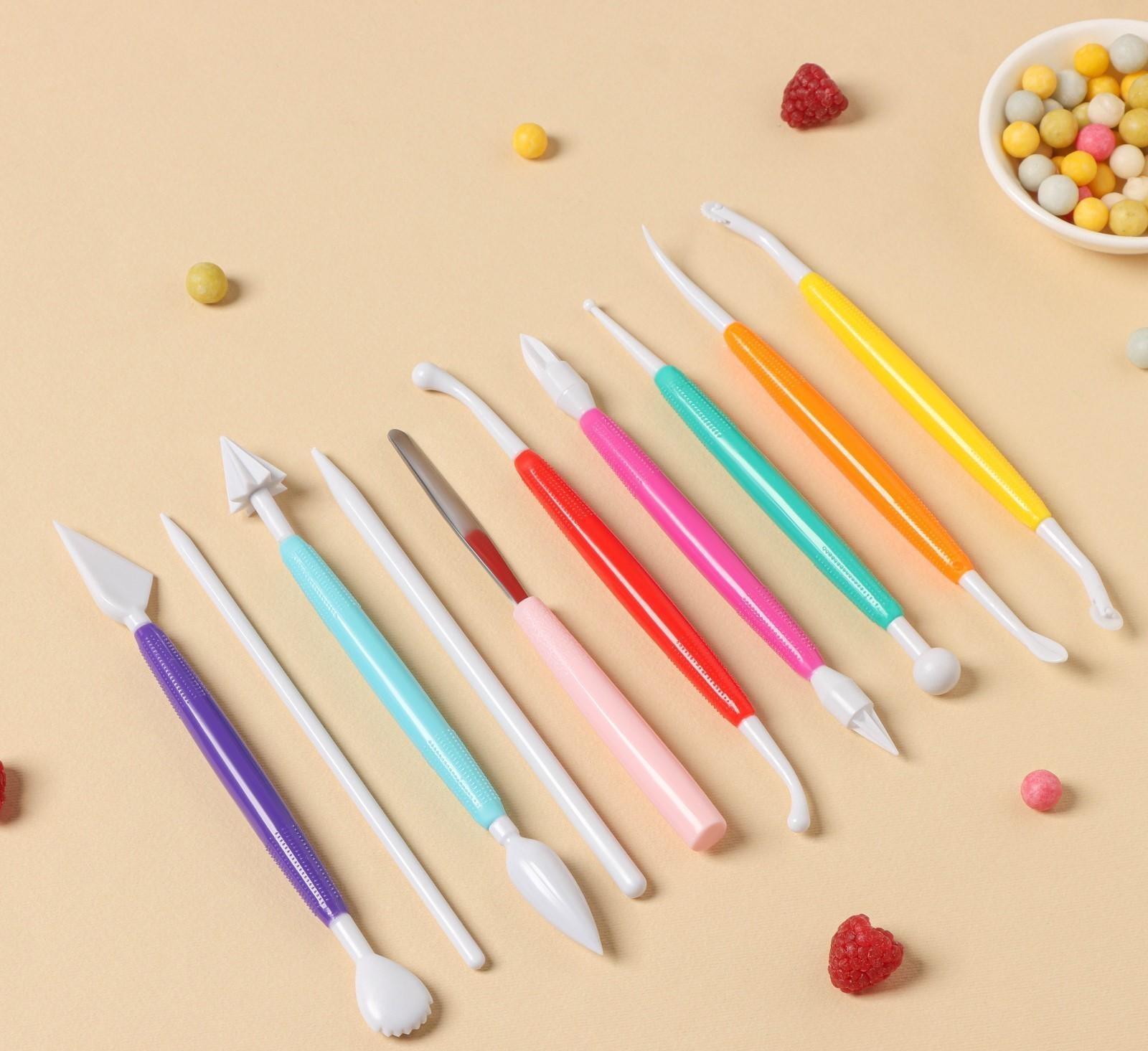 Набор для моделирования кондитерских украшений Доляна, 10 шт, цвет МИКС