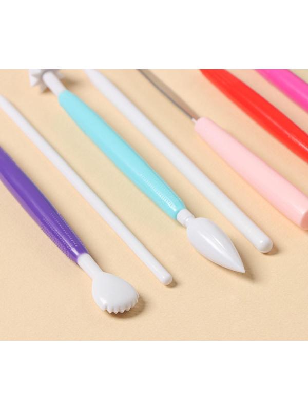 Набор для моделирования кондитерских украшений Доляна, 10 шт, цвет МИКС