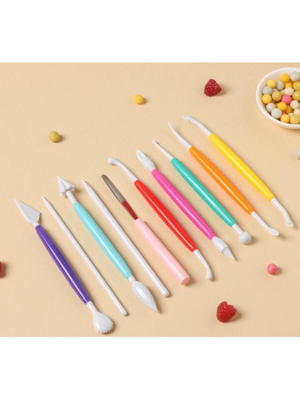 Набор для моделирования кондитерских украшений Доляна, 10 шт, цвет МИКС