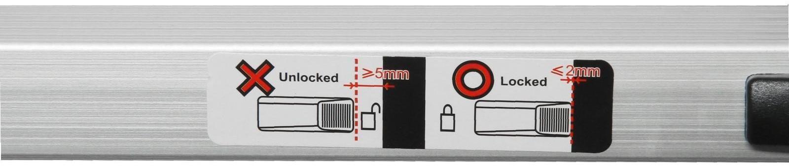 Стремянка-лестница телескопическая ТУНДРА, раскладная, алюминиевая, 2.5 х 2.5 м