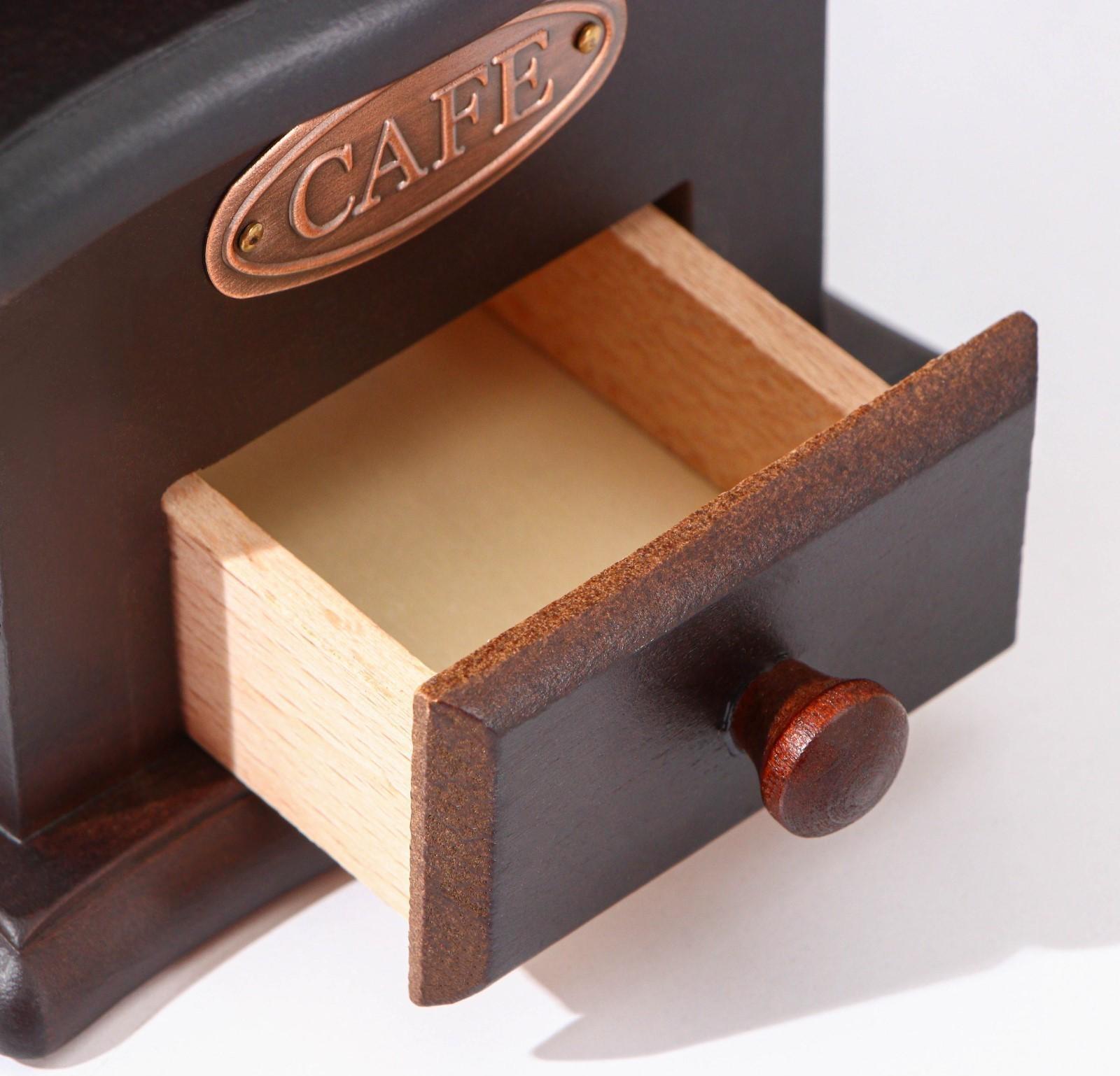 Кофемолка «Мастер», 26×11×11 см, цвет тёмное дерево