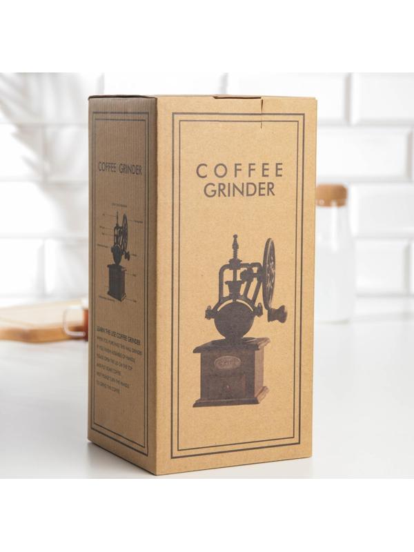 Кофемолка «Мастер», 26×11×11 см, цвет тёмное дерево