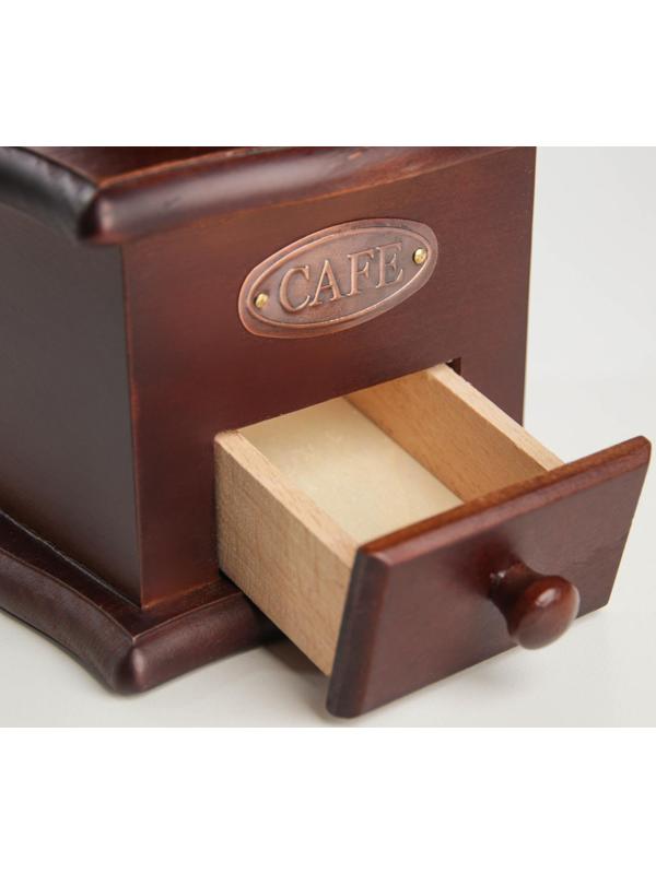 Кофемолка «Мастер», 26×11×11 см, цвет тёмное дерево