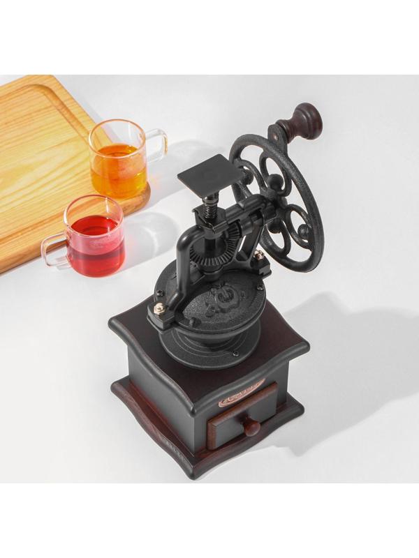 Кофемолка «Мастер», 26×11×11 см, цвет тёмное дерево