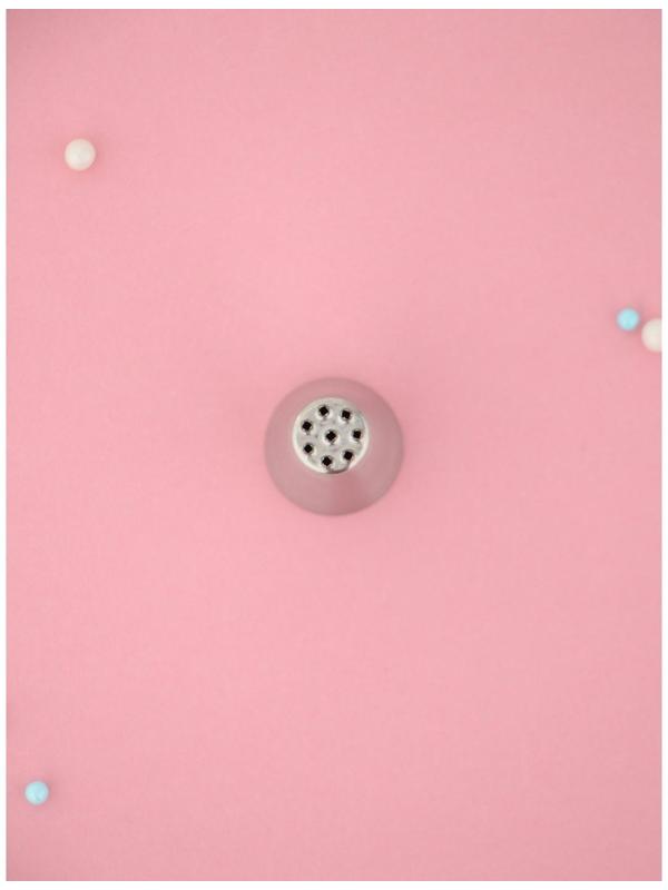 Насадка кондитерская «Травка», d=2,4 см, выход 1,2 см, форма микс, нержавеющая сталь