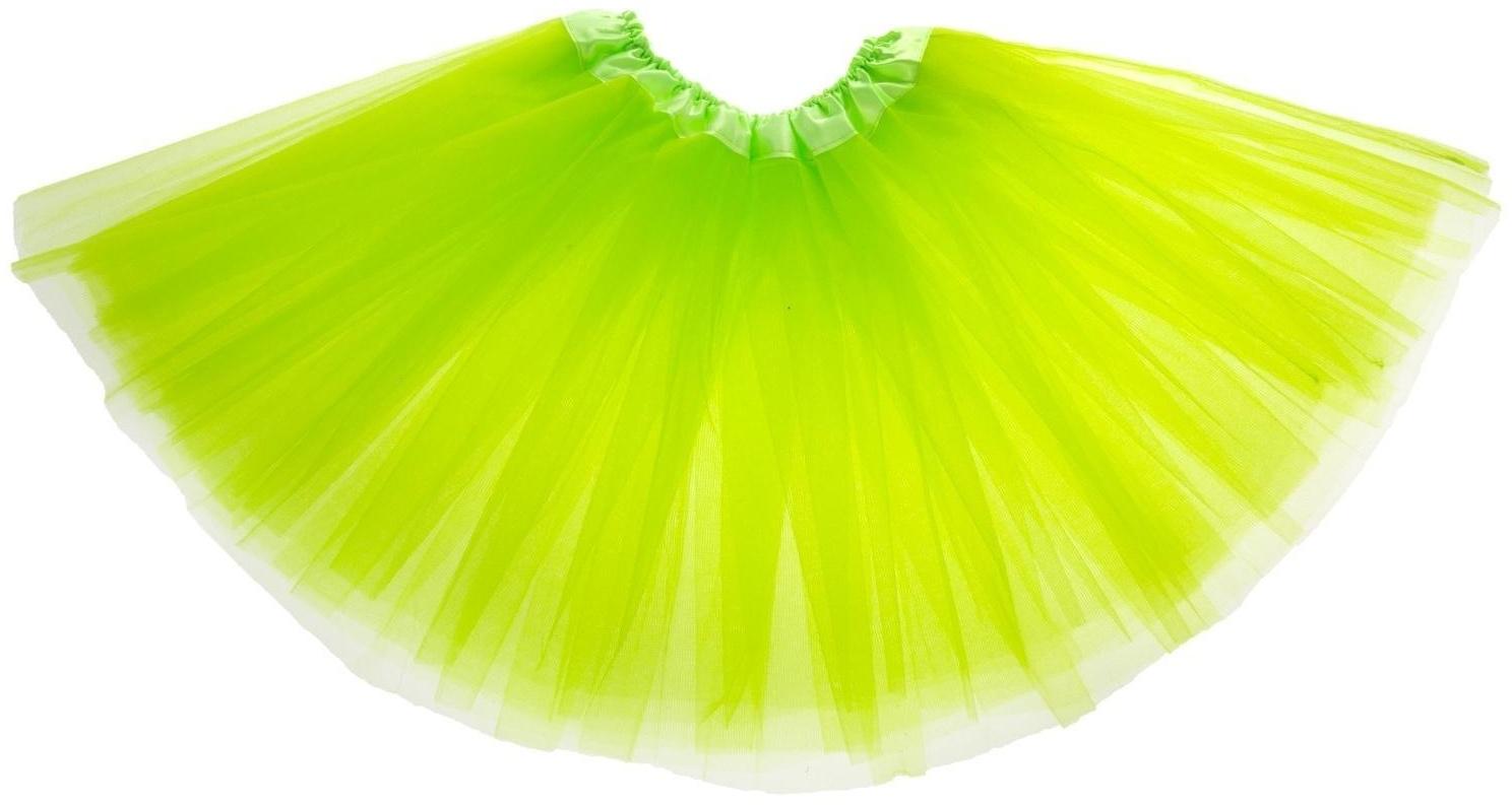 Карнавальная юбка, 3-х слойная, 4-6 лет, цвет салатовый