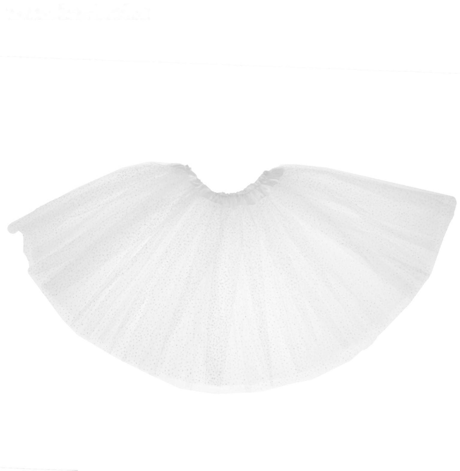 Карнавальная юбка, трёхслойная, 4-6 лет, цвет белый