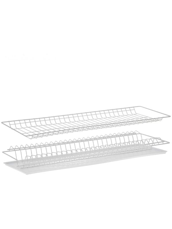 Комплект посудосушителей с поддоном для шкафа 80 см, 76,5×25,6 см, цвет белый