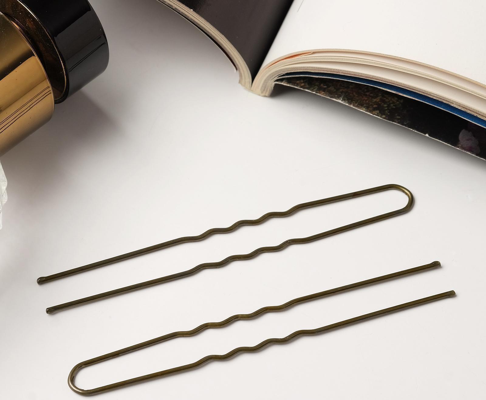 Шпильки для волос 8 см (набор 10 шт) бронза