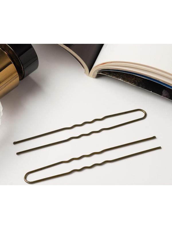 Шпильки для волос 8 см (набор 10 шт) бронза