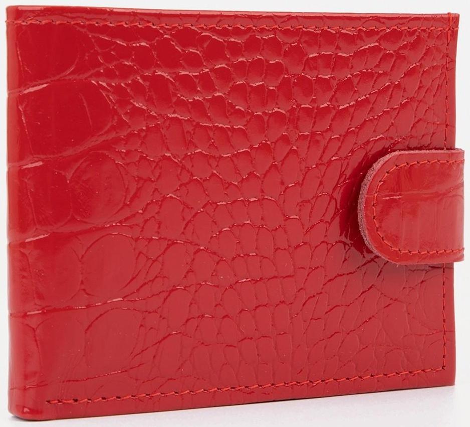 Кошелёк женский, отдел на клапане, цвет красный