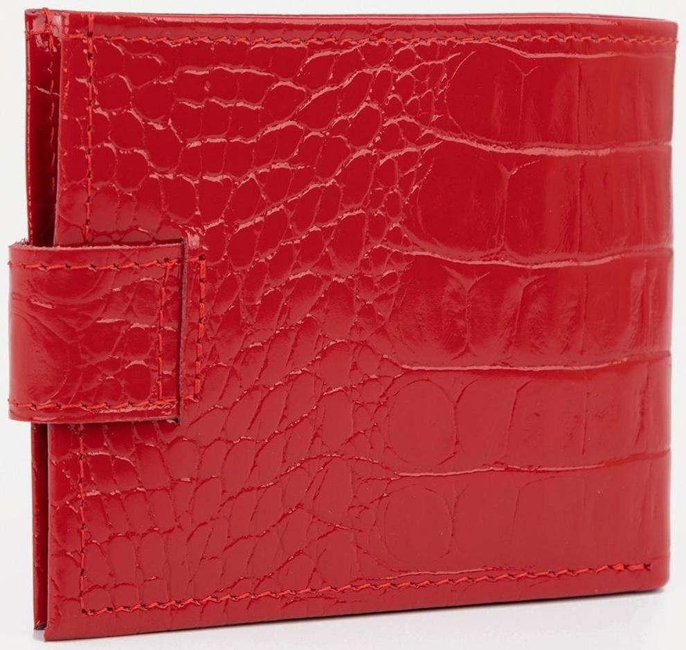 Кошелёк женский, отдел на клапане, цвет красный