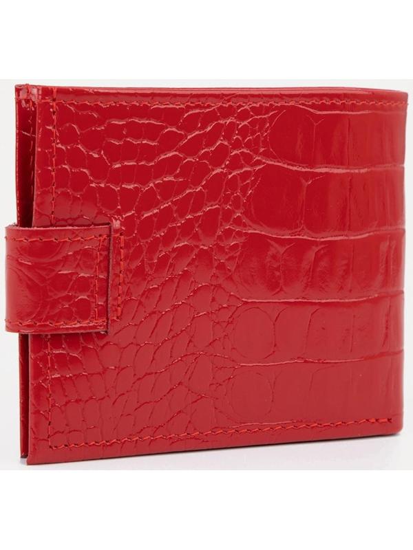 Кошелёк женский, отдел на клапане, цвет красный