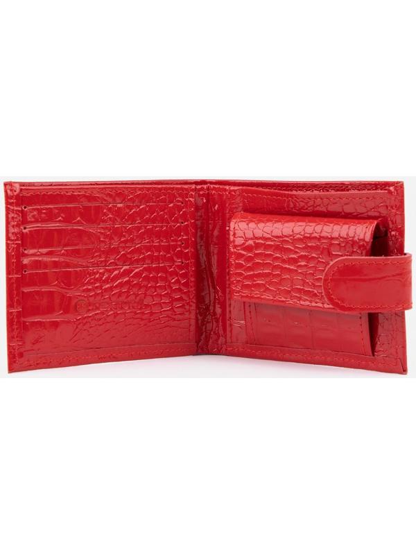 Кошелёк женский, отдел на клапане, цвет красный