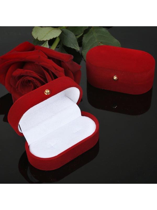 Футляр бархатный под серьги/кольца, 