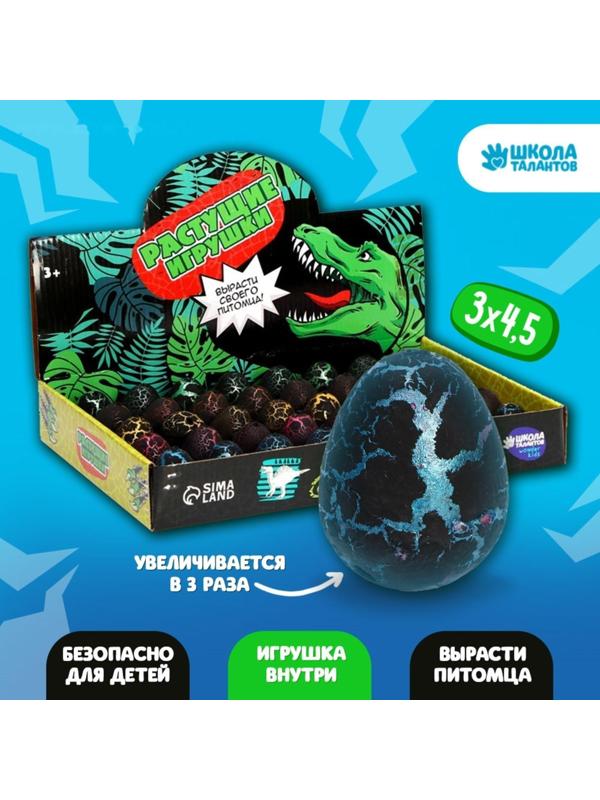 Растущие животные в чёрном яйце «Страна динозавров»