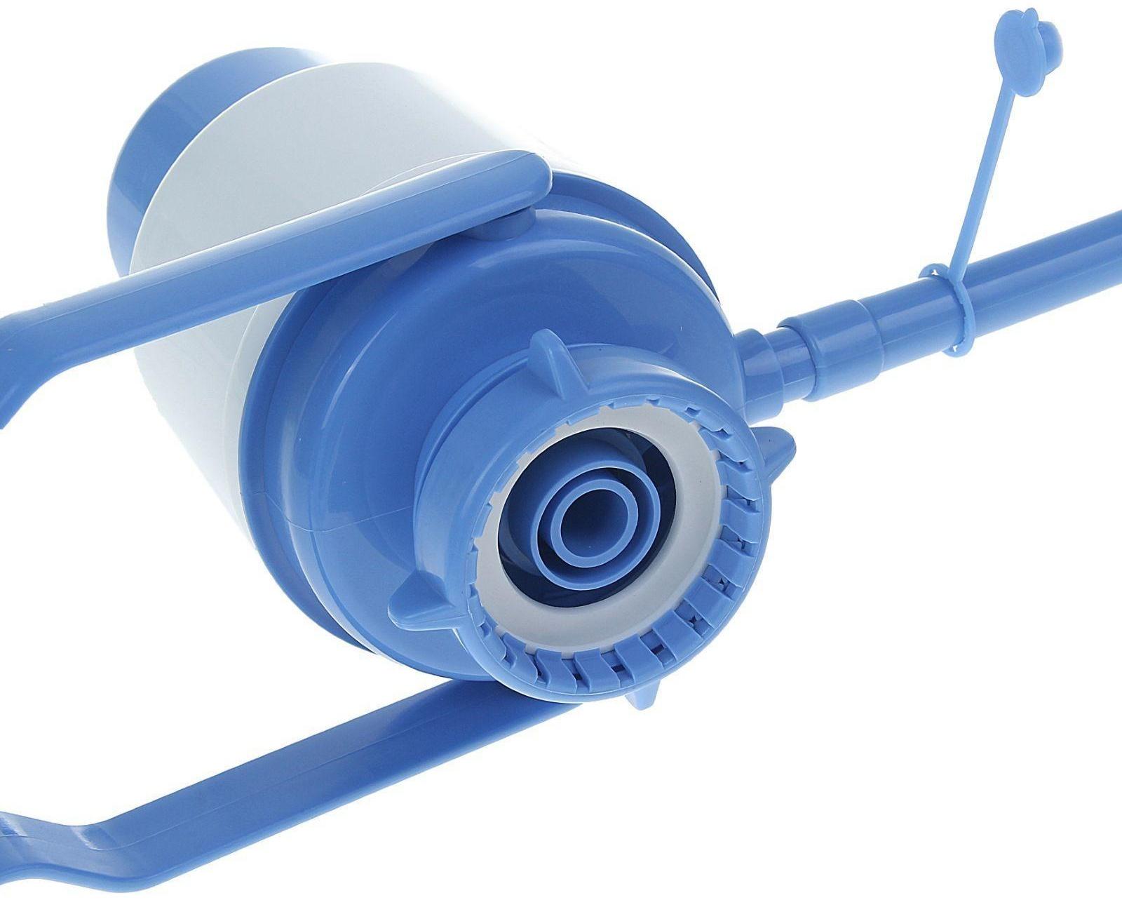 Помпа для воды LESOTO Universal, механическая, под бутыль от 11 до 19 л, голубая