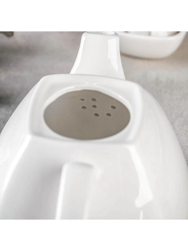 Чайник фарфоровый заварочный Ilona, 1,05 л, цвет белый