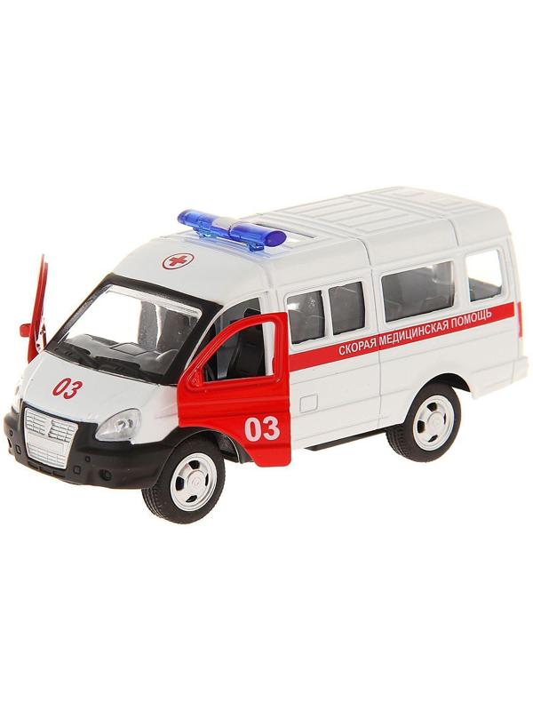 Машина металлическая «Газель скорая помощь», двери открываются