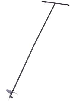 Бур садовый, шнековый, d=200 мм, длина 2 м, цвет МИКС