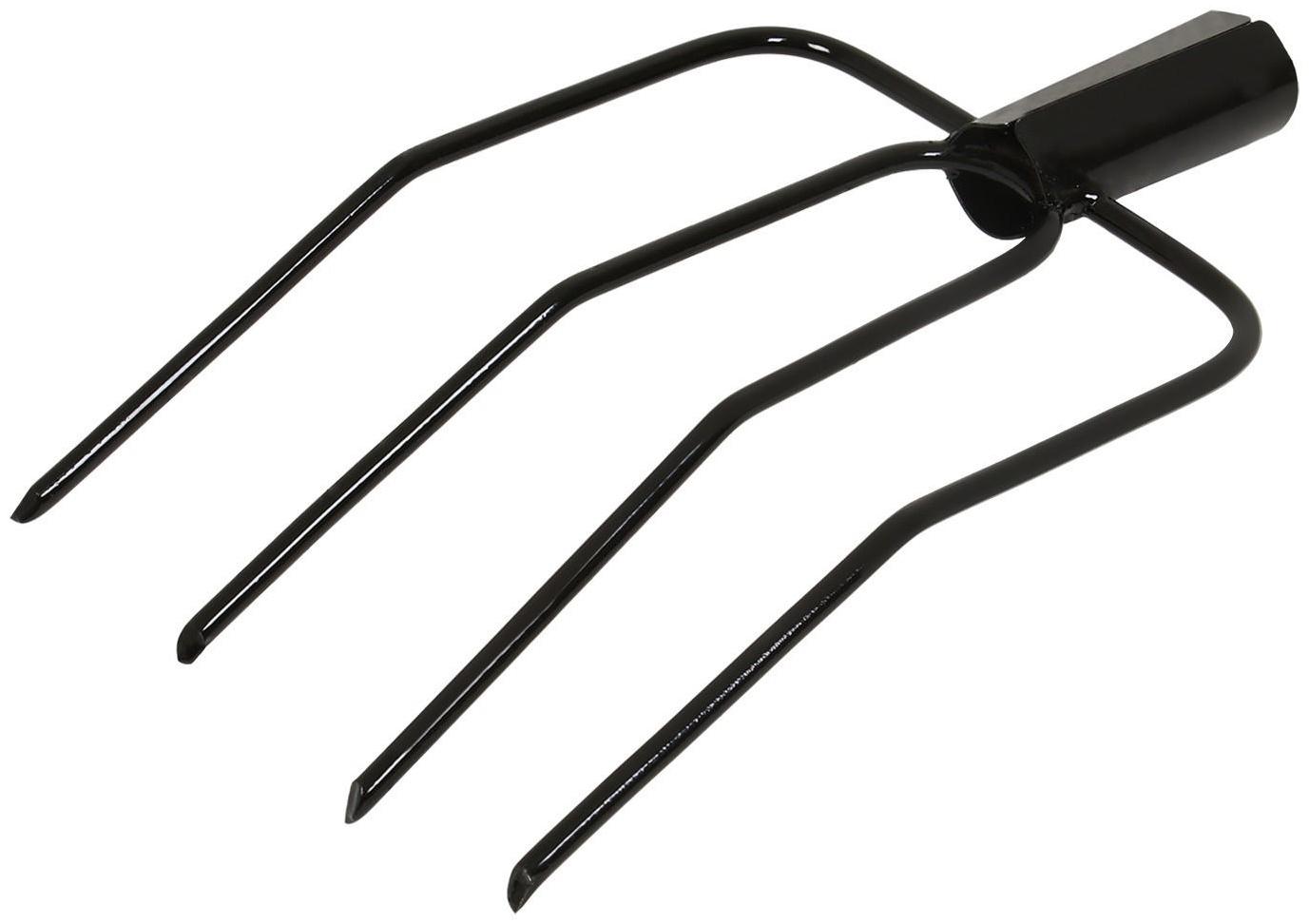 Вилы навозные, 4-рогие, тулейка 40 мм, без черенка