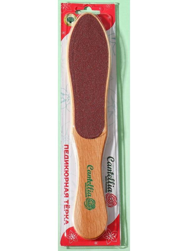 Тёрка для ног, наждачная, двусторонняя, 60/120, 26,5 см, деревянная