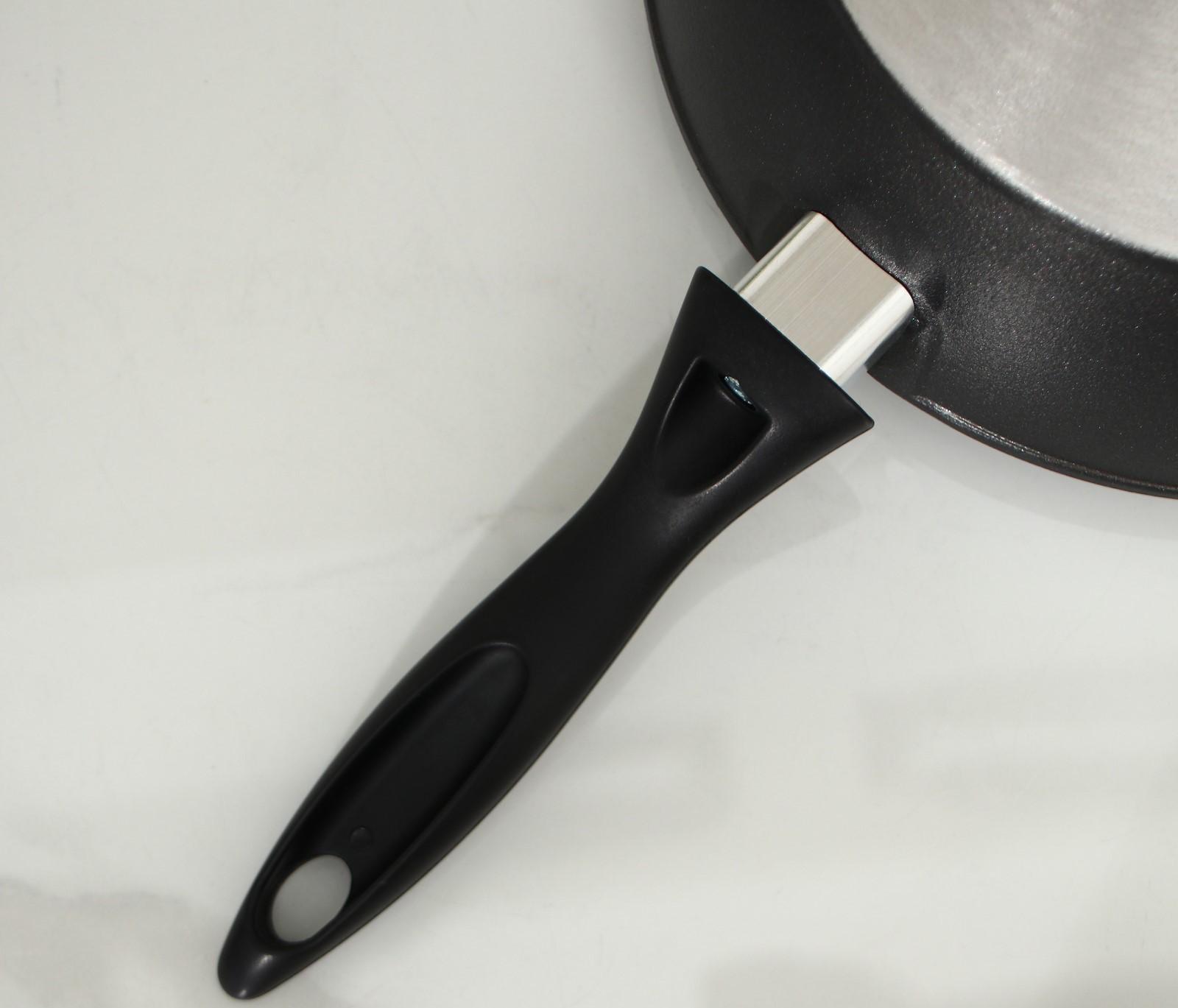 Сковорода «Надежда», d=24 см, пластиковая ручка, антипригарное покрытие, цвет чёрный