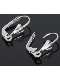 Швензы с французской застёжкой, 18 мм (набор 5 пар), цвет серебро