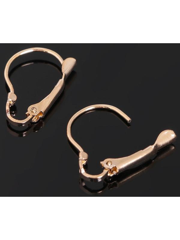 Швензы с французской застёжкой, 19 мм (набор 5 пар), цвет золото