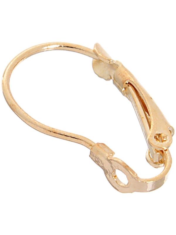 Швензы с французской застёжкой, 19 мм (набор 5 пар), цвет золото