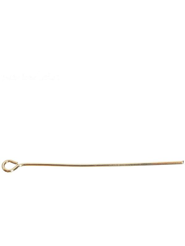 Штифт с петлёй СМ-1087, 4 см, упаковка 100 гр, цвет золото