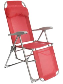 Кресло-шезлонг К3, р. 82 x 59 x 116 см, цвет гранатовый