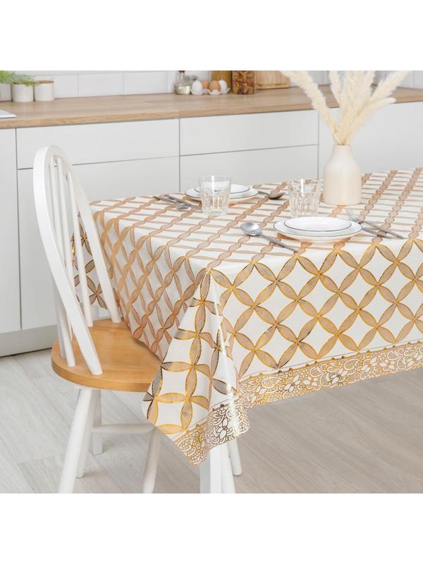 Клеёнка столовая ПВХ , ширина 137 см, рулон 20 метров, толщина 0,18 мм