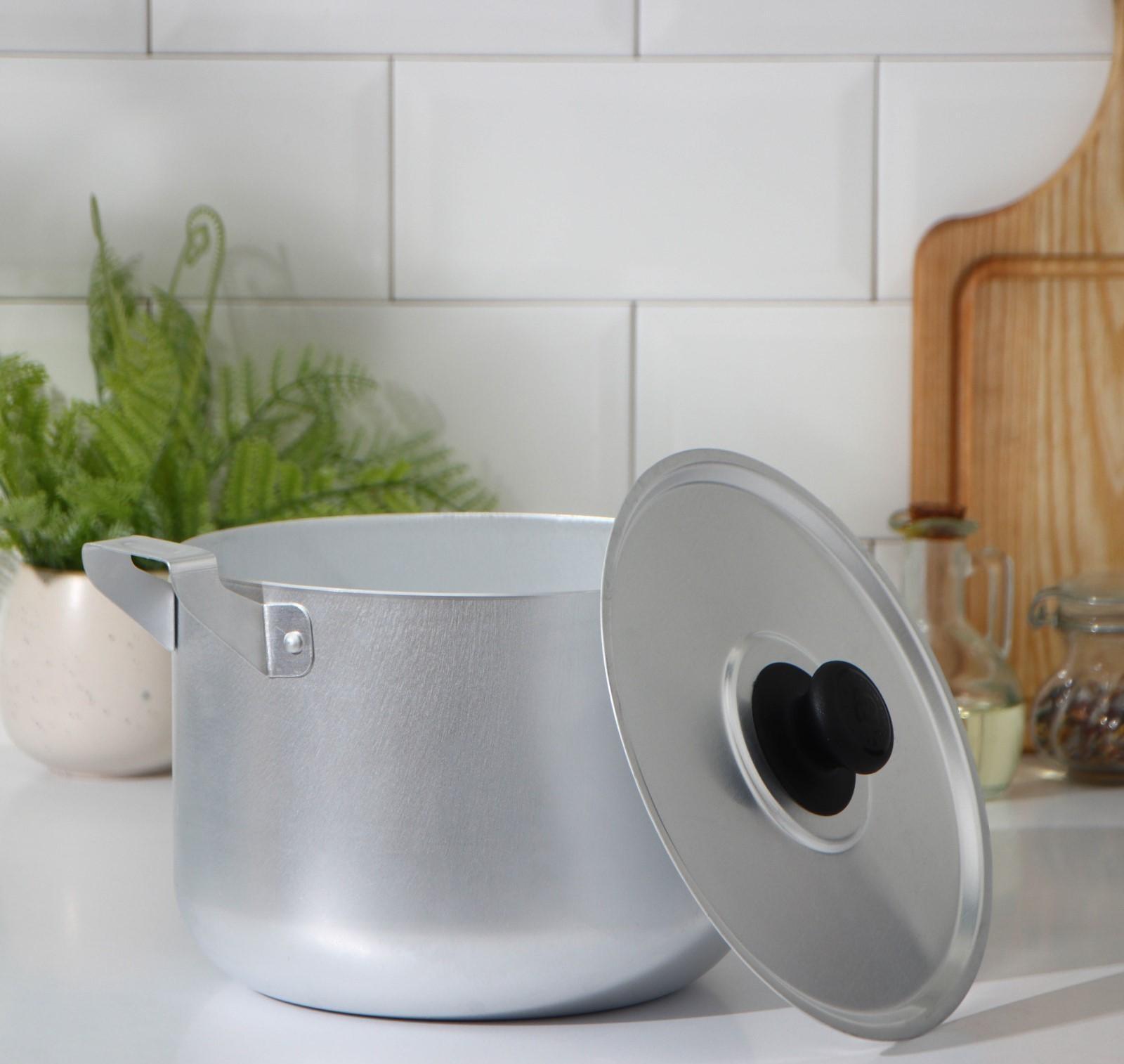 Кастрюля, 4,5 л, металлическая крышка, цвет хромированный